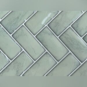 Removable Peel & Stick Decorative Tile 4-Pack, Set of 2